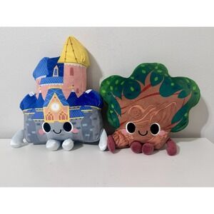 Disney Castle Plush Walt Disney World Park 50th Anniversary Plush Set Of 2 Funko